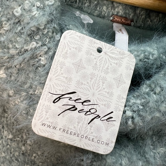 Free People Cowl Neck Sweater Womens XS Soft Girl Fuzzy Knit Cozy Oversized Boho - Picture 8 of 14
